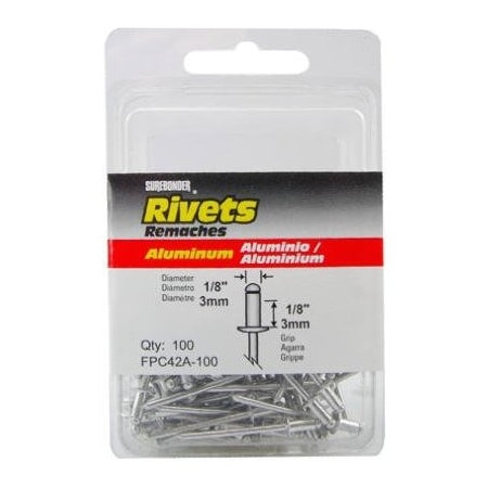 Fpc 100PK Short ALU Rivet FPC42A-100